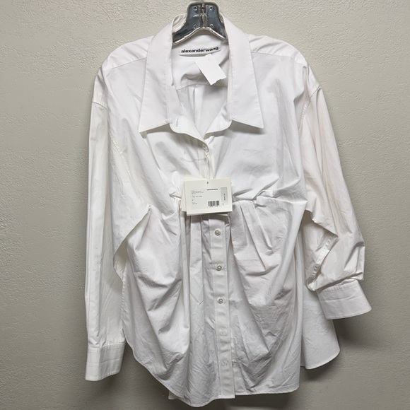 Alexander Wang Tops - Alexander Wang Oversized Shirt With Tucked In Bust Detail Size 8 NWT